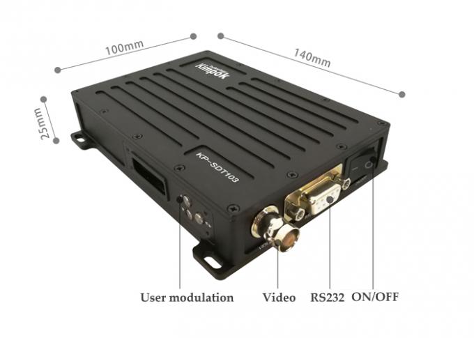 UAV 60km τηλεοπτικά στοιχεία συνδέσεων - ελαφριά COFDM συνδέσεων 3W RF ασύρματη συσκευή αποστολής σημάτων παραγωγής