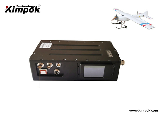 UAV ασύρματη συσκευή αποστολής σημάτων μακροχρόνιας σειράς, τηλεοπτική μετάδοση 20 Watt 300MHz COFDM