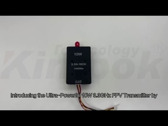 3.3G 10W Drone Video Transmitter 3.3Ghz FPV ασύρματος VTX για αποστολέα βίντεο μεγάλης εμβέλειας
