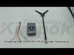 1.7GHz VTX Ασύρματος Πομποδέκτης Βίντεο UAV Υποστήριξη IRC Tramp Video Link 4W RF Power VTX