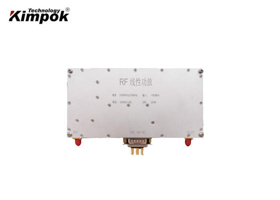 γραμμικός ενισχυτής δύναμης 300MHz 20W RF με 59dB 28V αντιπαρεμβατικό