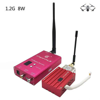 κόκκινο 1.2Ghz 8W ψηφιακό Vtx Fpv με 8 κανάλια
