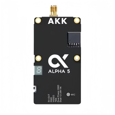 AKK Alpha5 VTX 5.8G 80CH 1w / 2w / 3w / 4w Δύναμη διακόπτης έξυπνης μετάδοσης ήχου υπερυψωμένης απόστασης