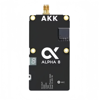 AKK 8W VTX Alpha8 Ασύρματος Πομπός Βίντεο 80CH 5.8G 8W 5W 3W 1W Υποστήριξη Ισχύος Smart Audio