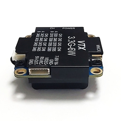 3.3G 6W FPV Drone VTX VRX 3.3Ghz Ασύρματος βίντεο πομπός δέκτης ηχητική μετάδοση βίντεο