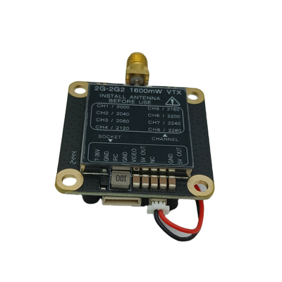 2.2G 1.6W Αναλογικός Πομπός Βίντεο Drone 2.2Ghz FPV VTX Μεγάλης Εμβέλειας Μετάδοσης Βίντεο