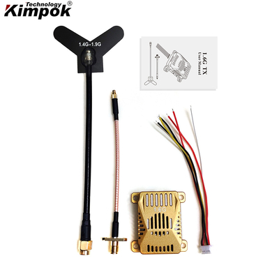 1.6G 3W Αναλογικός τηλεοπτικός πομπός UAV 16CH 1.6Ghz FPV VTX Video Audio Transmission για Drone