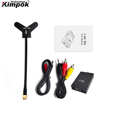 1.6G FPV VRX Analog Wireless UAV Video Transmitter 1.6Ghz για τη μετάδοση εικόνας με μη επανδρωμένο αεροσκάφος μεγάλης εμβέλειας