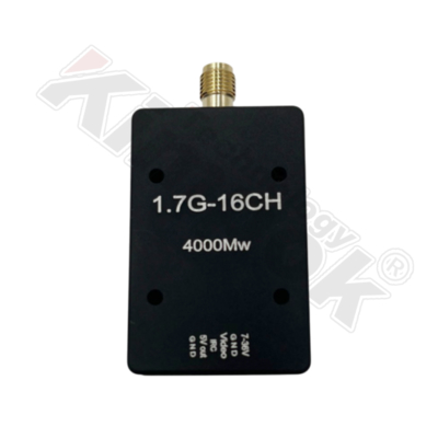 1.7GHz 4W Αναλογικός Πομπός Βίντεο FPV με Ασύρματο Πομπό VTX Μεγάλης Εμβέλειας για Βίντεο UAV TX