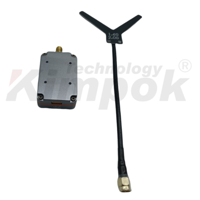 1.7GHz VTX Ασύρματος Πομποδέκτης Βίντεο UAV Υποστήριξη IRC Tramp Video Link 4W RF Power VTX